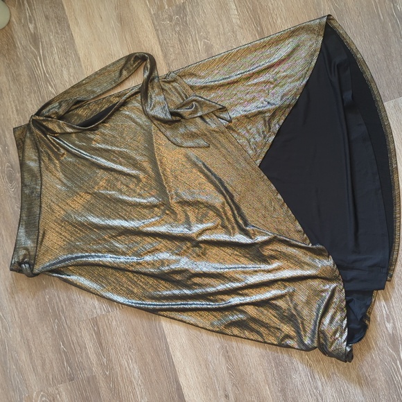 NWT House of Harlow 1960 x Revolve metallic wrap skirt - Picture 6 of 6